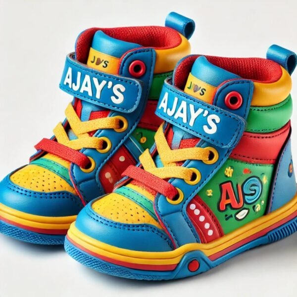 Ajay's Colorfull Defender High-Top Sneakers: Stylish and Supportive Footwear