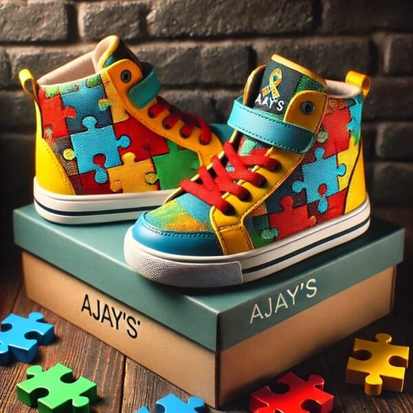 Ajay's Colorfull Defender High-Top Sneakers: Stylish and Supportive Footwear